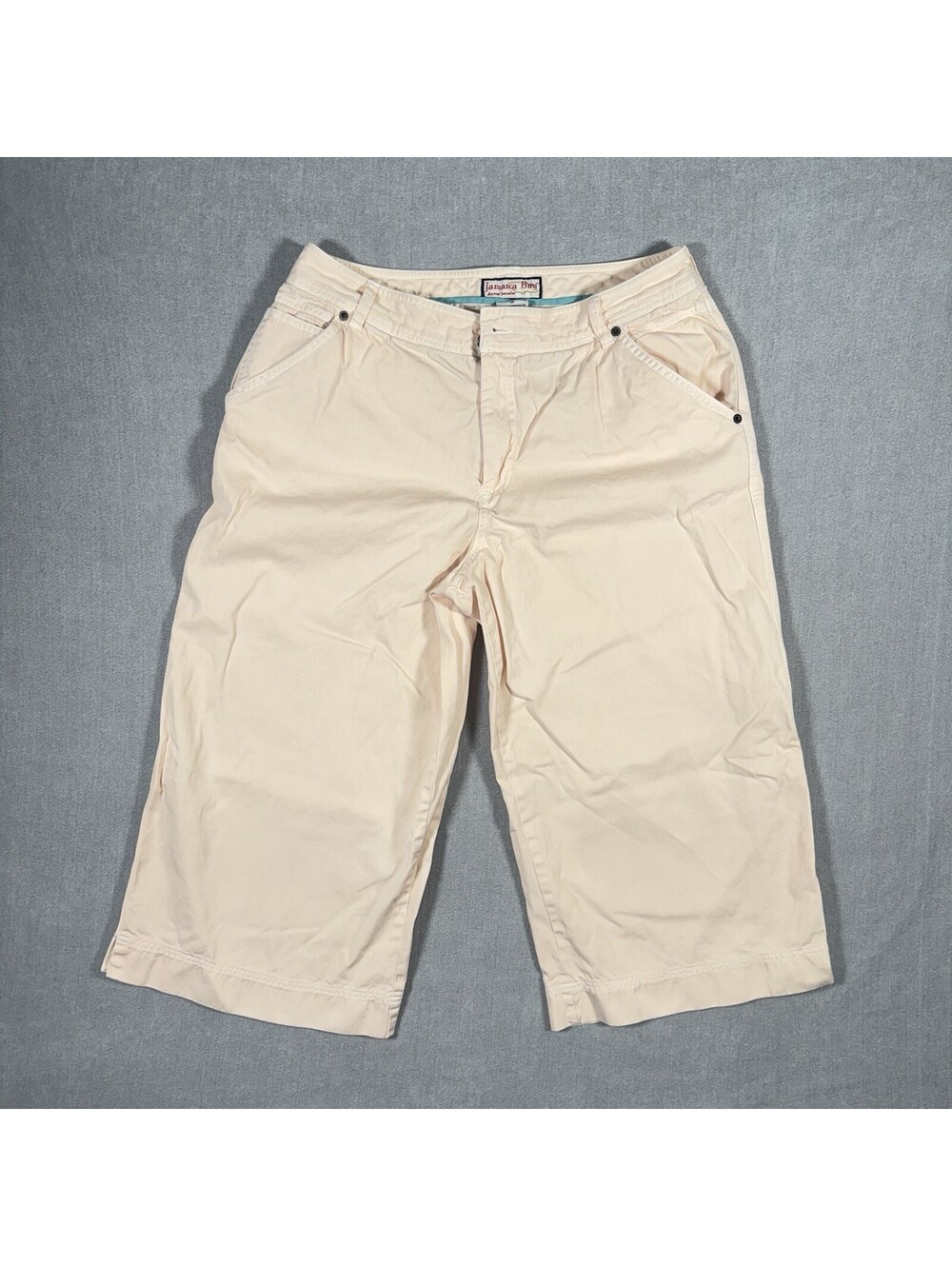 Jamaica Bay Caprice Pants Women’s Size 12 Beige 4 Pocket 100% Cotton